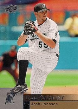 #975 Josh Johnson - Florida Marlins - 2009 Upper Deck Baseball