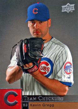 #978 Kevin Gregg - Chicago Cubs - 2009 Upper Deck Baseball