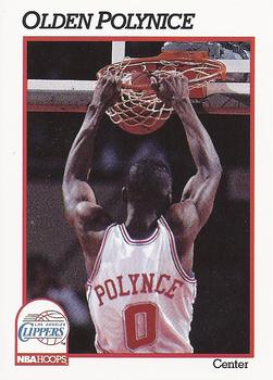 #97 Olden Polynice - Los Angeles Clippers - 1991-92 Hoops Basketball