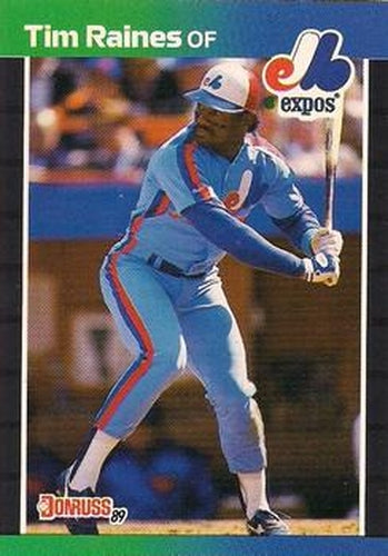 #97 Tim Raines - Montreal Expos - 1989 Donruss Baseball