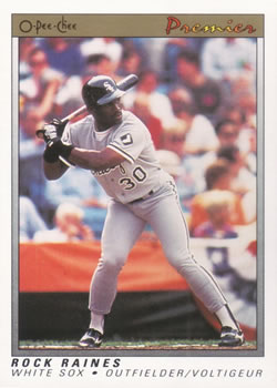 #97 Tim Raines - Chicago White Sox - 1991 O-Pee-Chee Premier Baseball
