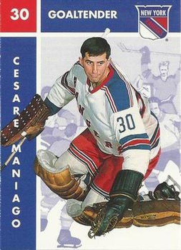 #97 Cesare Maniago - New York Rangers - 1995-96 Parkhurst 1966-67 Hockey