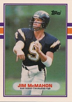 #97T Jim McMahon - San Diego Chargers - 1989 Topps Traded Football