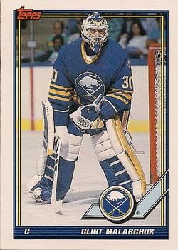#97 Clint Malarchuk - Buffalo Sabres - 1991-92 Topps Hockey