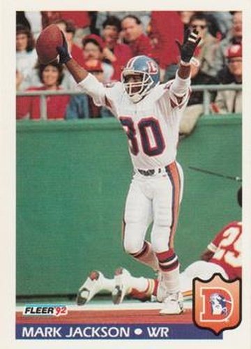 #97 Mark Jackson - Denver Broncos - 1992 Fleer Football