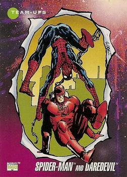 #97 Spider-Man and Daredevil - 1992 Impel Marvel Universe