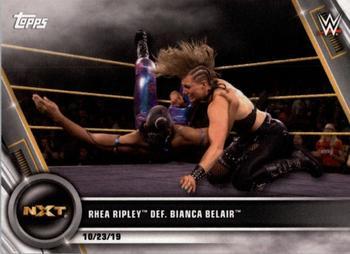 #97 Rhea Ripley def. Bianca Belair - 2020 Topps WWE Women's Division Wrestling