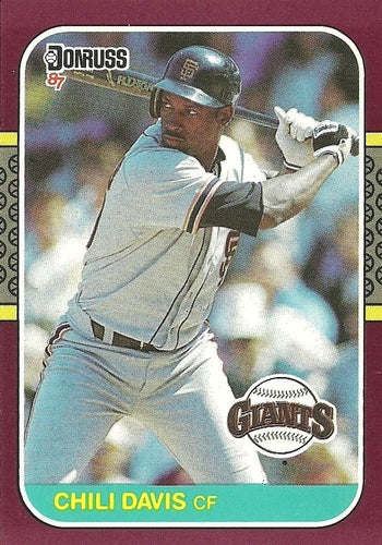 #97 Chili Davis - San Francisco Giants - 1987 Donruss Opening Day Baseball