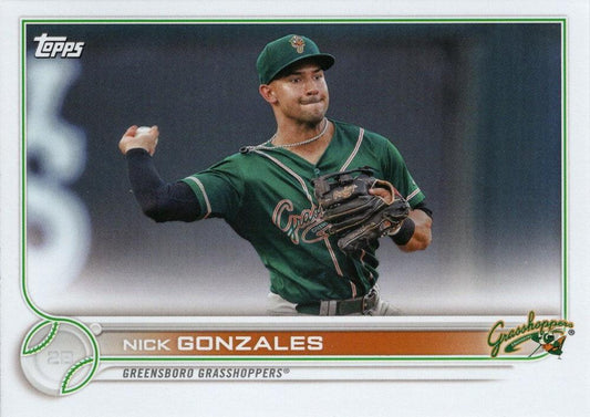 #PD-97 Nick Gonzales - Greensboro Grasshoppers - 2022 Topps Pro Debut Baseball