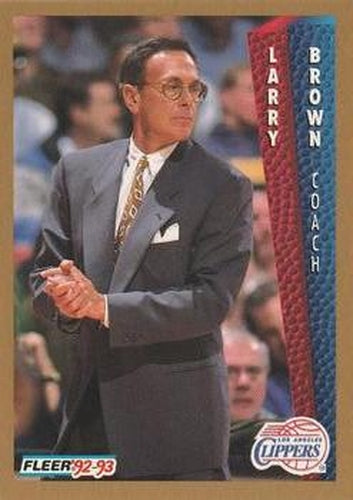 #97 Larry Brown - Los Angeles Clippers - 1992-93 Fleer Basketball