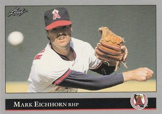 #97 Mark Eichhorn - California Angels - 1992 Leaf Baseball