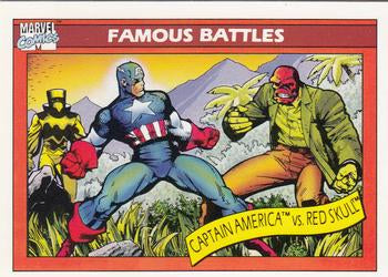 #97 Captain America vs. Red Skull - 1990 Impel Marvel Universe