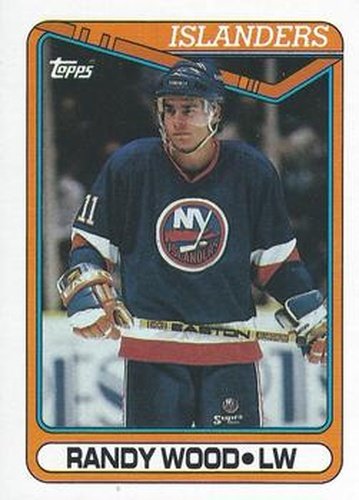 #97 Randy Wood - New York Islanders - 1990-91 Topps Hockey