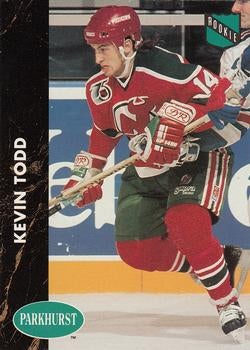 #97 Kevin Todd - New Jersey Devils - 1991-92 Parkhurst Hockey