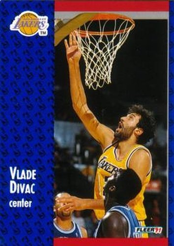 #97 Vlade Divac - Los Angeles Lakers - 1991-92 Fleer Basketball