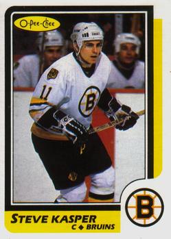 #97 Steve Kasper - Boston Bruins - 1986-87 O-Pee-Chee Hockey