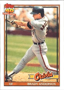 #97 Brady Anderson - Baltimore Orioles - 1991 O-Pee-Chee Baseball