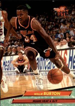 #97 Willie Burton - Miami Heat - 1992-93 Ultra Basketball