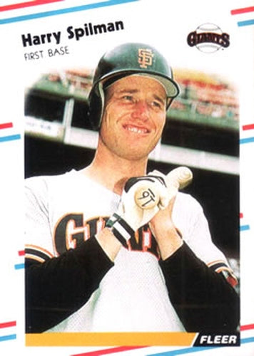 #97 Harry Spilman - San Francisco Giants - 1988 Fleer Baseball