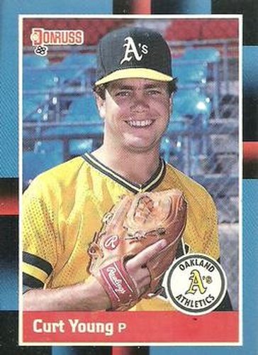 #97 Curt Young - Oakland Athletics - 1988 Donruss Baseball