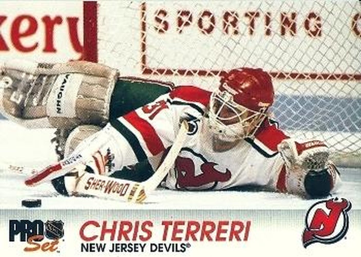 #97 Chris Terreri - New Jersey Devils - 1992-93 Pro Set Hockey