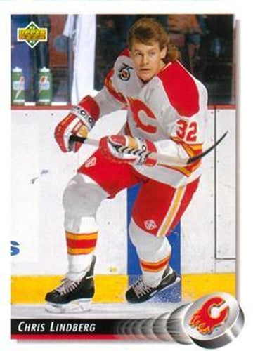 #97 Chris Lindberg - Calgary Flames - 1992-93 Upper Deck Hockey