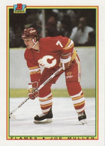 #97 Joe Mullen - Calgary Flames - 1990-91 Bowman Hockey