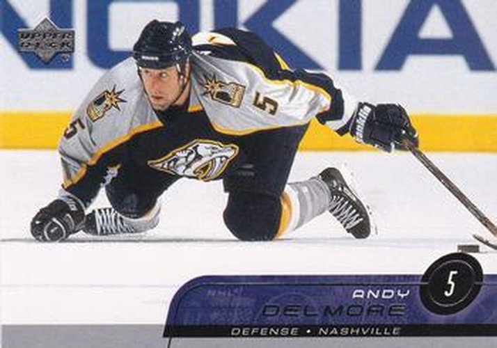 #97 Andy Delmore - Nashville Predators - 2002-03 Upper Deck Hockey