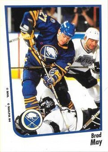 #97 Brad May - Buffalo Sabres - 1994-95 Panini Hockey Stickers