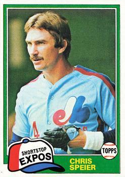 #97 Chris Speier - Montreal Expos - 1981 Topps Baseball