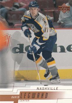 #97 David Legwand - Nashville Predators - 2000-01 Upper Deck Hockey