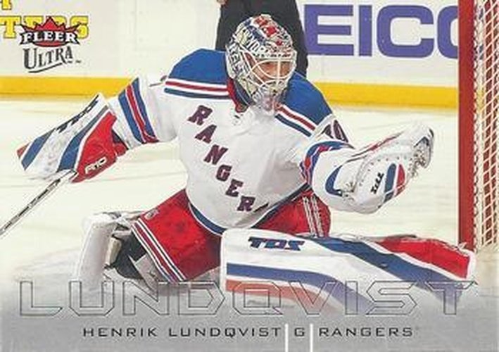 #97 Henrik Lundqvist - New York Rangers - 2009-10 Ultra Hockey
