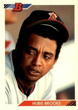 #97 Hubie Brooks - California Angels - 1992 Bowman Baseball