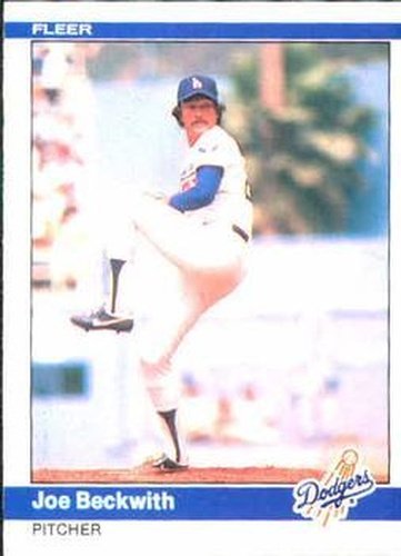 #97 Joe Beckwith - Los Angeles Dodgers - 1984 Fleer Baseball