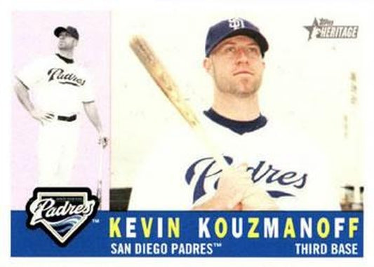 #97 Kevin Kouzmanoff - San Diego Padres - 2009 Topps Heritage Baseball
