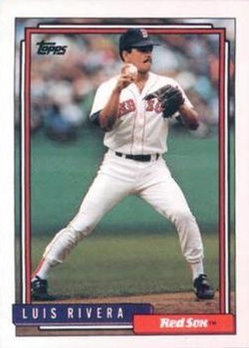 #97 Luis Rivera - Boston Red Sox - 1992 Topps Baseball