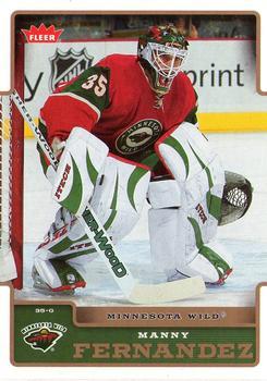 #97 Manny Fernandez - Minnesota Wild - 2006-07 Fleer Hockey