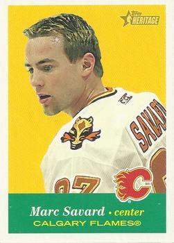 #97 Marc Savard - Calgary Flames - 2001-02 Topps Heritage Hockey