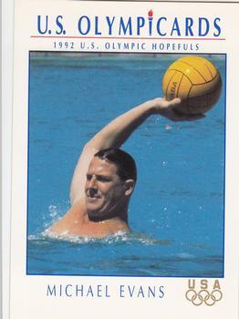#97 Michael Evans - USA - 1992 Impel U.S. Olympic Hopefuls