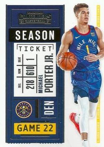 #97 Michael Porter Jr. - Denver Nuggets - 2020-21 Panini Contenders Basketball