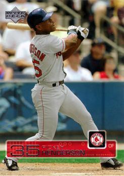 #97 Rickey Henderson - Boston Red Sox - 2003 Upper Deck Baseball