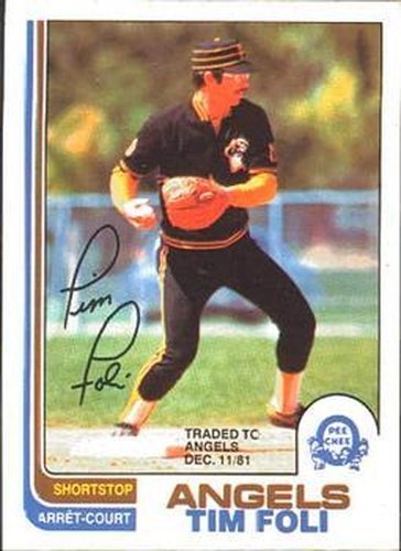 #97 Tim Foli - California Angels - 1982 O-Pee-Chee Baseball