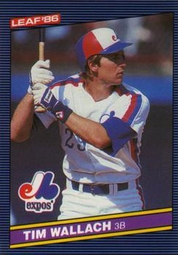 #97 Tim Wallach - Montreal Expos - 1986 Leaf Baseball