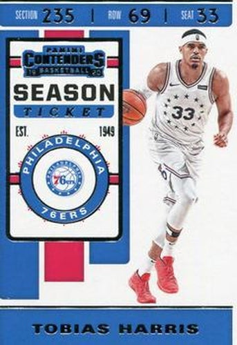 #97 Tobias Harris - Philadelphia 76ers - 2019-20 Panini Contenders Basketball