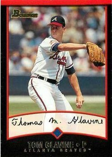 #97 Tom Glavine - Atlanta Braves - 2001 Bowman Baseball