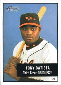 #97 Tony Batista - Baltimore Orioles - 2003 Bowman Heritage Baseball