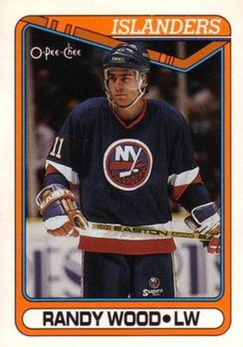 #97 Randy Wood - New York Islanders - 1990-91 O-Pee-Chee Hockey
