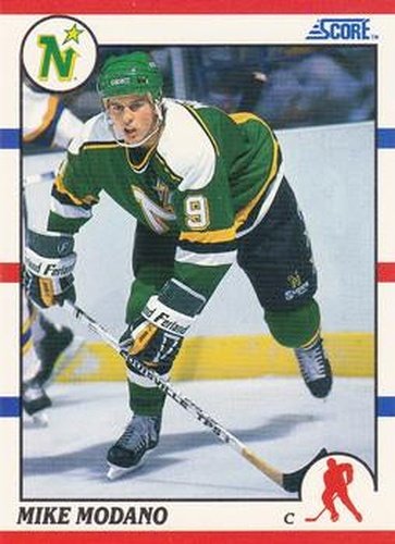#97 Mike Modano - Minnesota North Stars - 1990-91 Score Hottest and Rising Stars Hockey