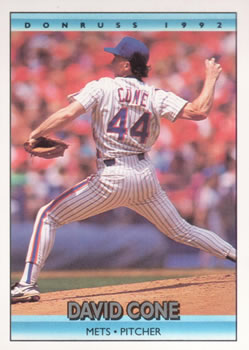 #97 David Cone - New York Mets - 1992 Donruss Baseball
