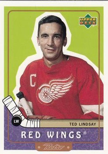 #97 Ted Lindsay - Detroit Red Wings - 1999-00 Upper Deck Retro Hockey